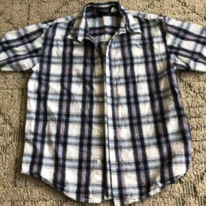 Boys Shirt short sleeve button down, 6/7